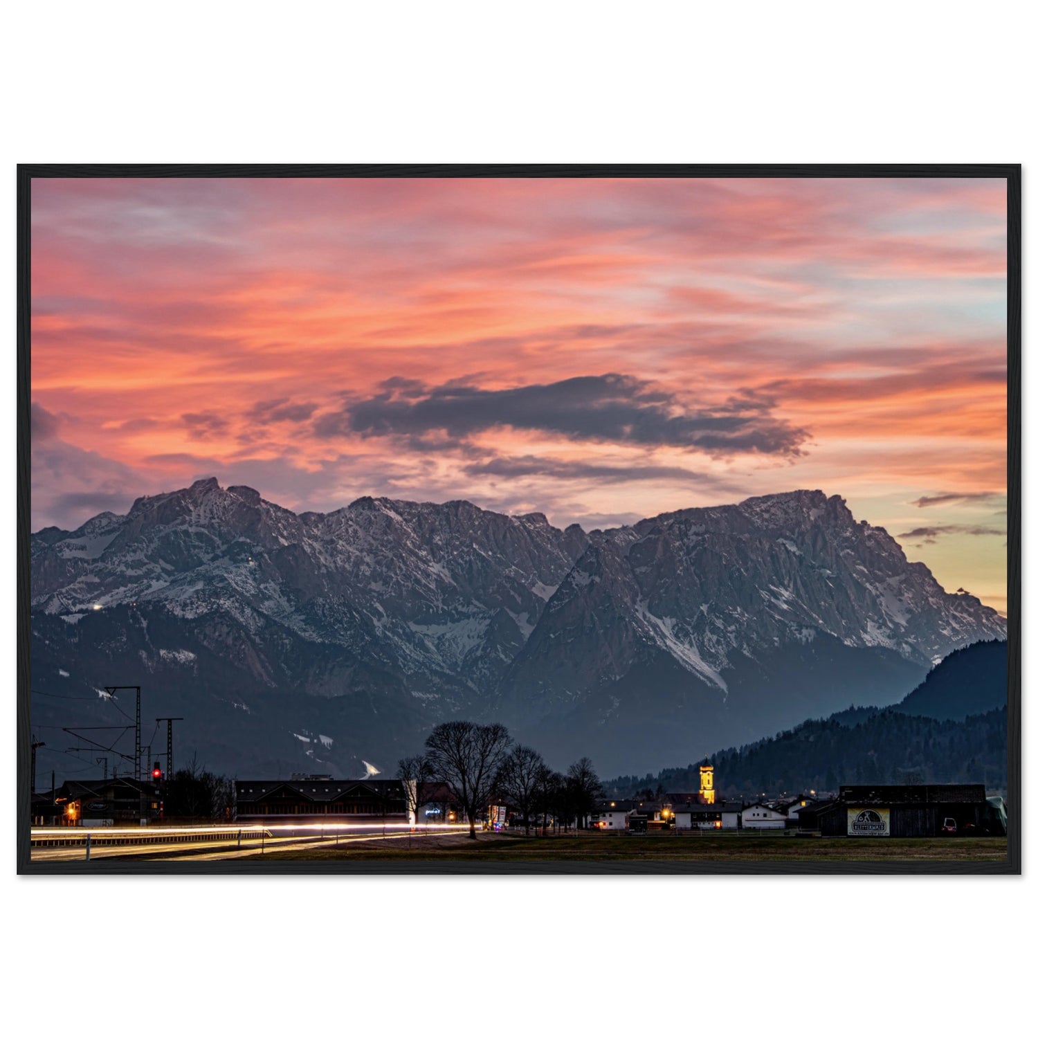 "Majestätische Alpen im Abendglühen"